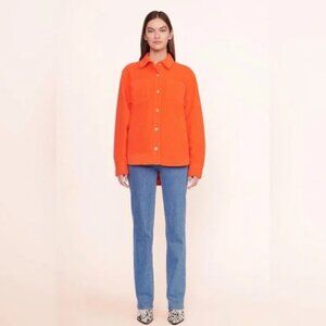 Staud Voyaging Jacket Papaya Sherpa